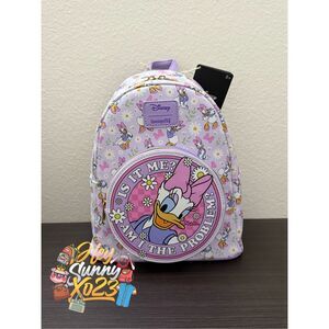Loungefly Disney Daisy Duck Am I The Problem? Mini Backpack